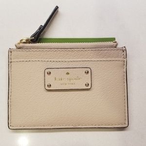 BRAND new Kate Spade beige coin purse